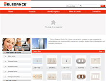Tablet Screenshot of elegance-electric.com